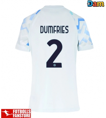 Inter Milan Denzel Dumfries #2 Bortatröja Dam 2025-26 Kortärmad